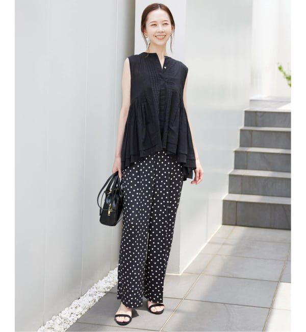 SLOBE IENA「《WEB限定/追加2》プリントサテンイージーパンツ」|その他|