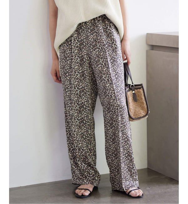 SLOBE IENA「《WEB限定/追加2》プリントサテンイージーパンツ」|その他|