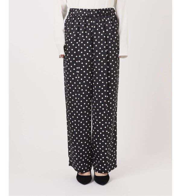 SLOBE IENA「《WEB限定/追加2》プリントサテンイージーパンツ」|その他|