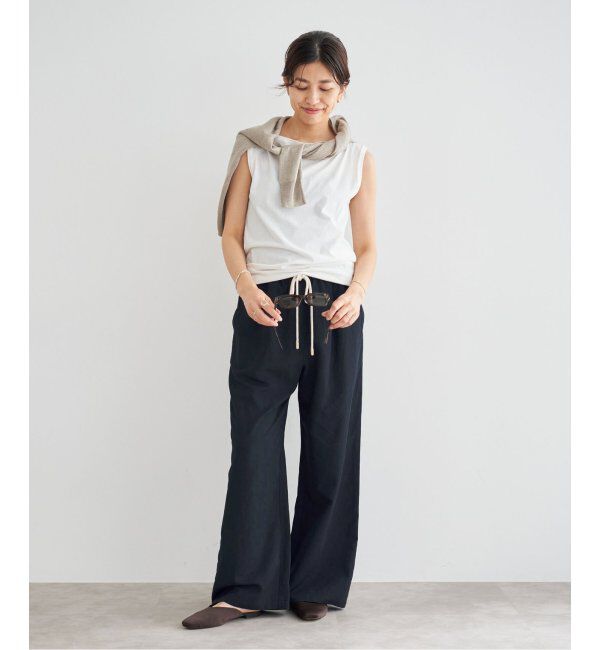 IENA「リネン混イージーパンツ」|その他|
