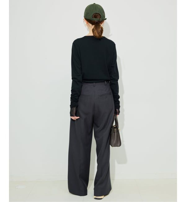 SLOBE IENA「レイヤードフロッキードットスリーブロンTEE」|Tシャツ・カットソー|