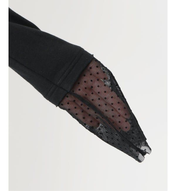 SLOBE IENA「レイヤードフロッキードットスリーブロンTEE」|Tシャツ・カットソー|