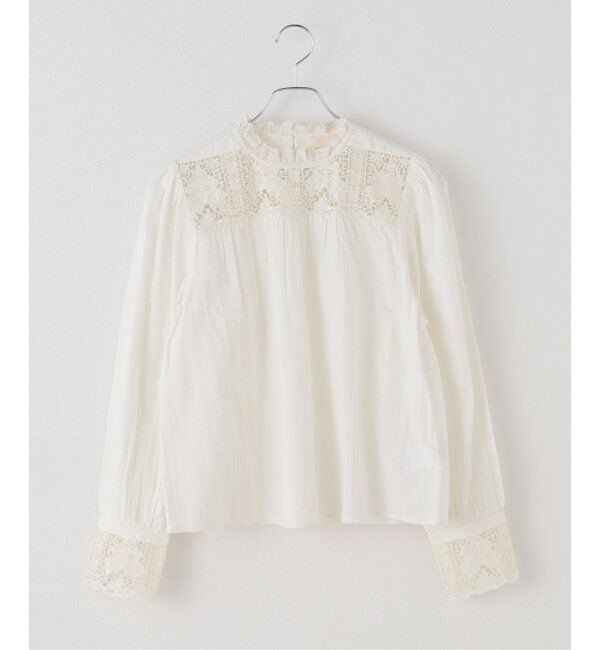 IENA LA BOUCLE「ULLA JOHNSON/ウラ ジョンソン comelia long sleeve ブラウス PF250249」|シャツ・ブラウス|ホワイト