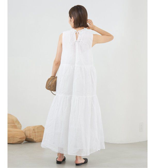 IENA「MARILYN MOON/マリリンムーン Sheer gather OP ワンピース」|ワンピース|