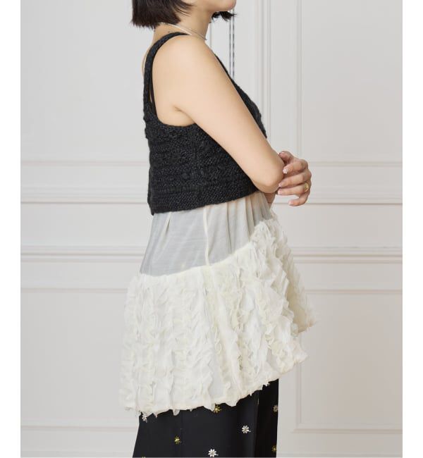 IENA LA BOUCLE「IENA LA BOUCLE フリルチュニック」|チュニック|