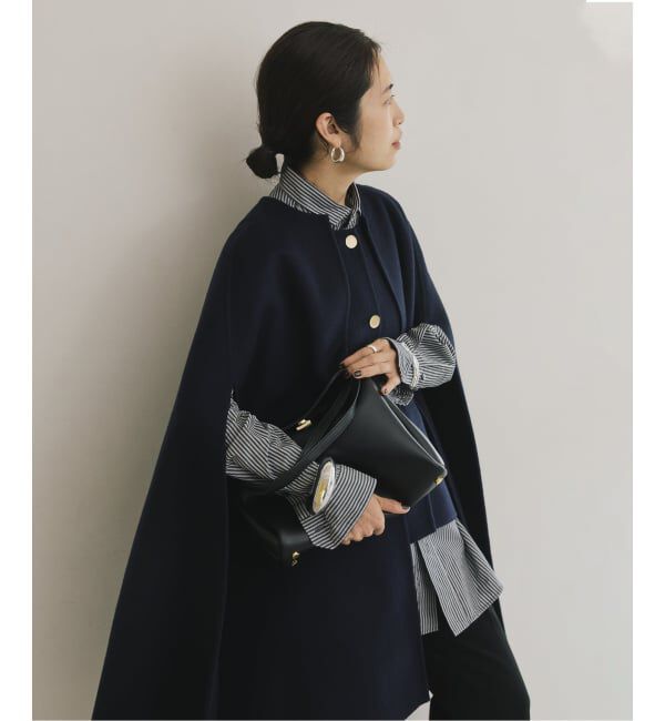 VERMEIL par iena「リバーマント」|ポンチョ・ケープ|