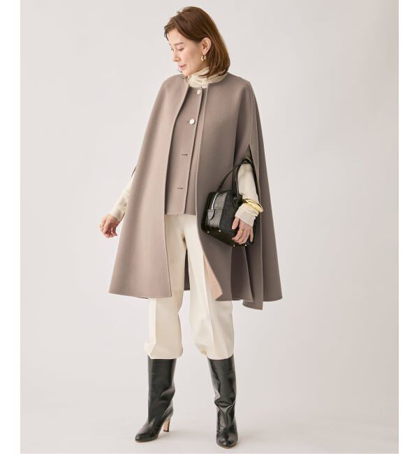 VERMEIL par iena「リバーマント」|ポンチョ・ケープ|