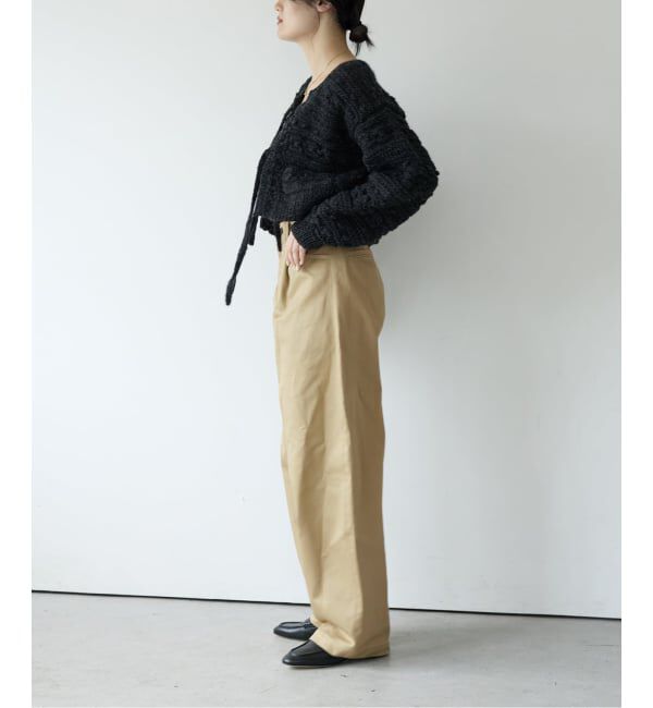 IENA LA BOUCLE「IENA LA BOUCLE ハイカウントツイルバレルパンツ」|その他|