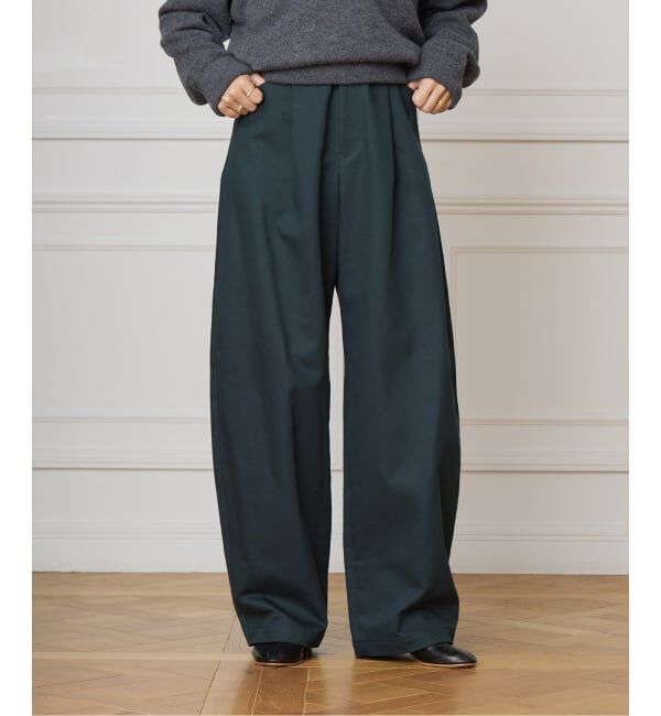 IENA LA BOUCLE「IENA LA BOUCLE ハイカウントツイルバレルパンツ」|その他|