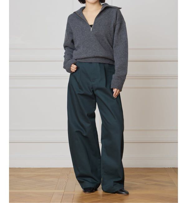 IENA LA BOUCLE「IENA LA BOUCLE ハイカウントツイルバレルパンツ」|その他|