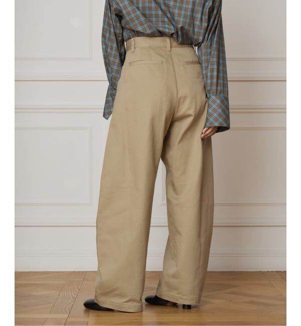 IENA LA BOUCLE「IENA LA BOUCLE ハイカウントツイルバレルパンツ」|その他|