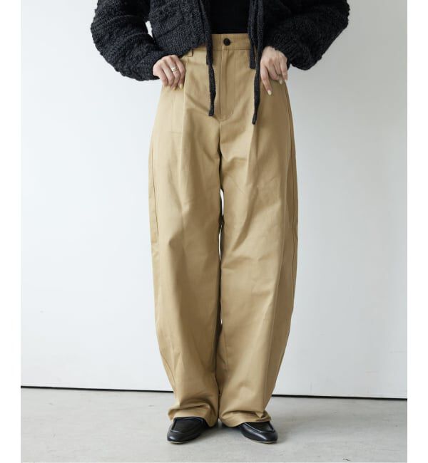 IENA LA BOUCLE「IENA LA BOUCLE ハイカウントツイルバレルパンツ」|その他|