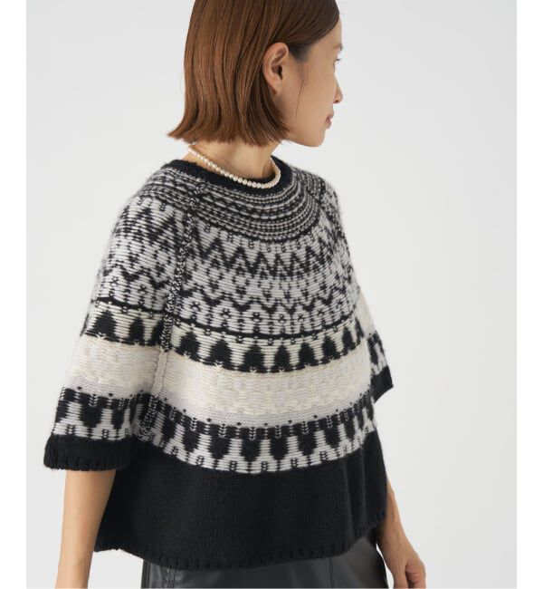IENA「PIUMAカシミヤジャガードニット」|ニット・セーター|
