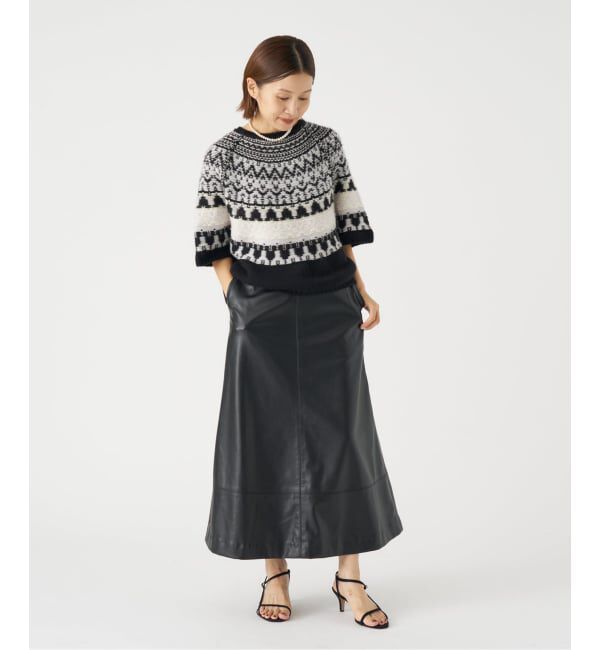 IENA「PIUMAカシミヤジャガードニット」|ニット・セーター|