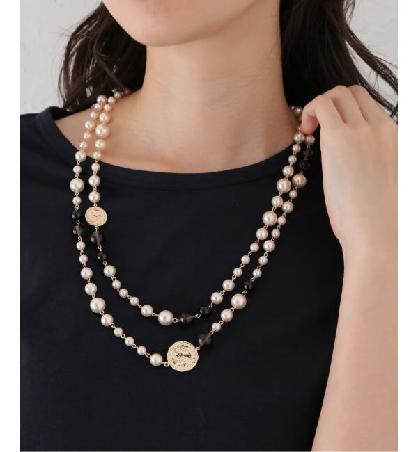 SLOBE IENA「SLOBE パールチェーンMIXネックレス」|ネックレス|