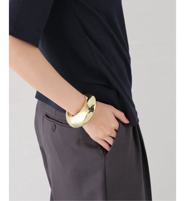 VERMEIL par iena「eliou エリウ ALEGRA CUFF HCALE704　ゴールド」|ブレスレット・バングル|