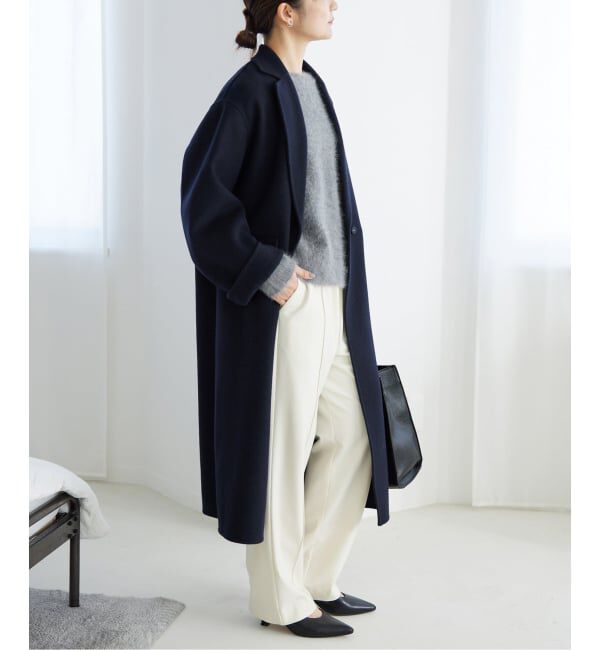 SLOBE IENA「《追加》souple woolダブルフェイスチェスターコート」|チェスターコート|