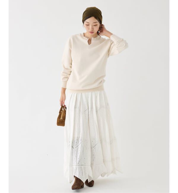IENA「venit/ヴェニット レーススカート VEC-5534-B」|スカート|