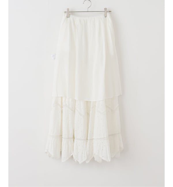 IENA「venit/ヴェニット レーススカート VEC-5534-B」|スカート|