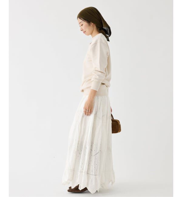 IENA「venit/ヴェニット レーススカート VEC-5534-B」|スカート|