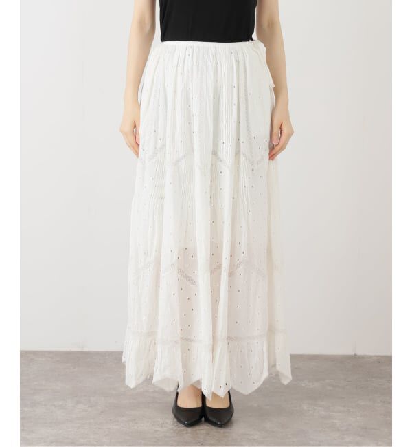 IENA「venit/ヴェニット レーススカート VEC-5534-B」|スカート|