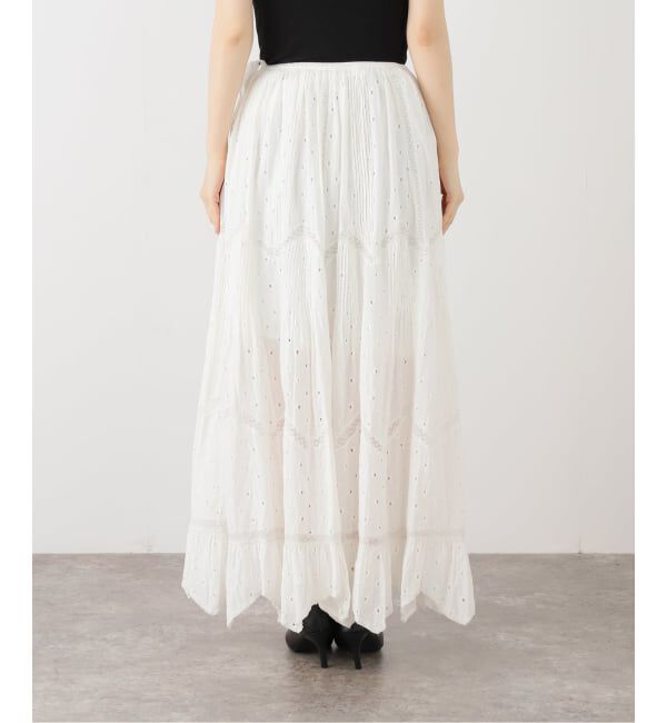 IENA「venit/ヴェニット レーススカート VEC-5534-B」|スカート|