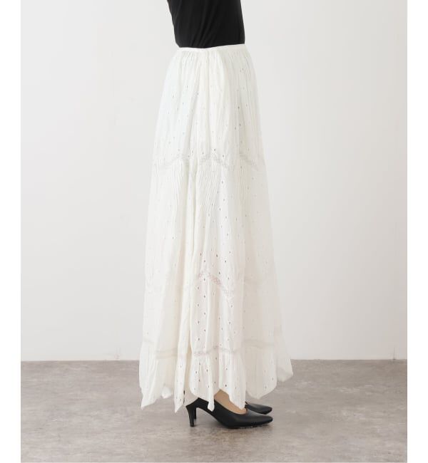 IENA「venit/ヴェニット レーススカート VEC-5534-B」|スカート|