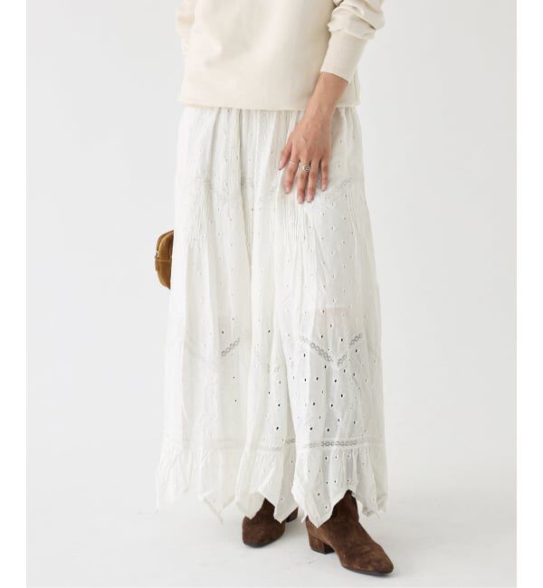 IENA「venit/ヴェニット レーススカート VEC-5534-B」|スカート|