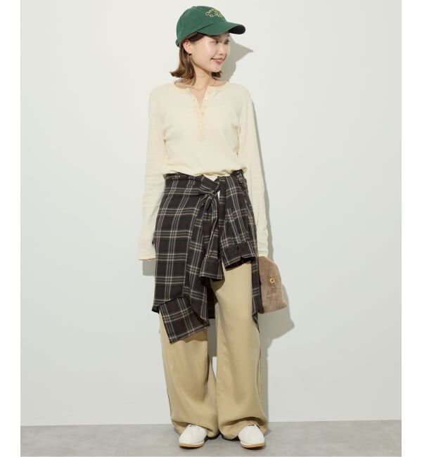 SLOBE IENA「《追加》ビエラチェックルーズシャツ」|シャツ・ブラウス|