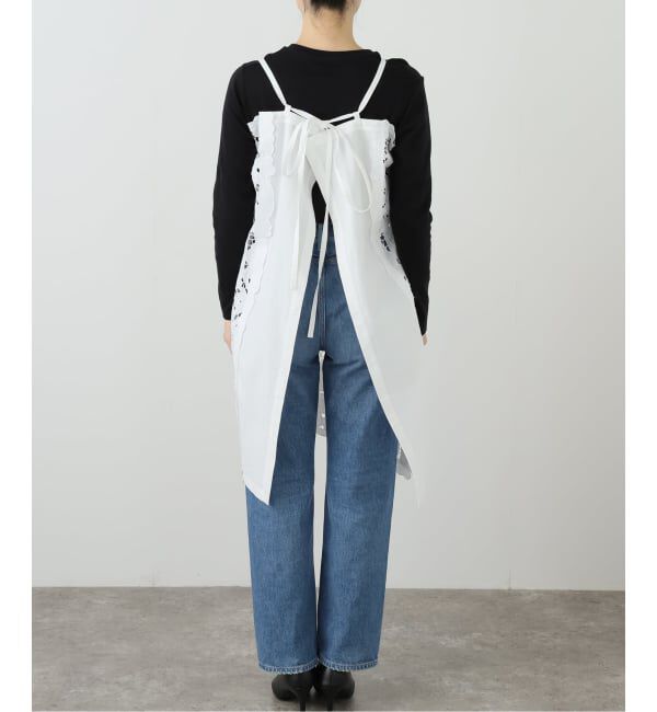 IENA LA BOUCLE「HERITER/エリテ cutwork parts tablecloth aprondr H0-00-7045」|ワンピース|