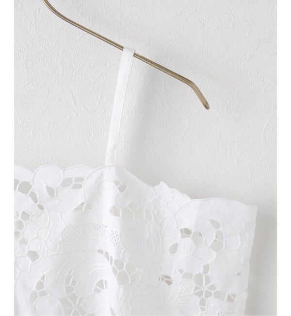 IENA LA BOUCLE「HERITER/エリテ cutwork parts tablecloth aprondr H0-00-7045」|ワンピース|