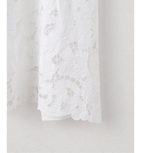 IENA LA BOUCLE「HERITER/エリテ cutwork parts tablecloth aprondr H0-00-7045」|ワンピース|