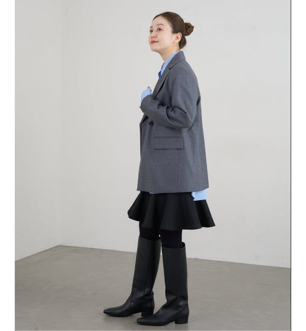 IENA「ツイードダブルクロスフレアミニスカート」|スカート|