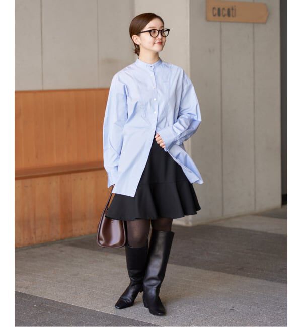 IENA「ツイードダブルクロスフレアミニスカート」|スカート|