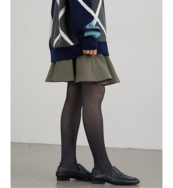 IENA「ツイードダブルクロスフレアミニスカート」|スカート|