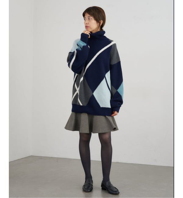 IENA「ツイードダブルクロスフレアミニスカート」|スカート|