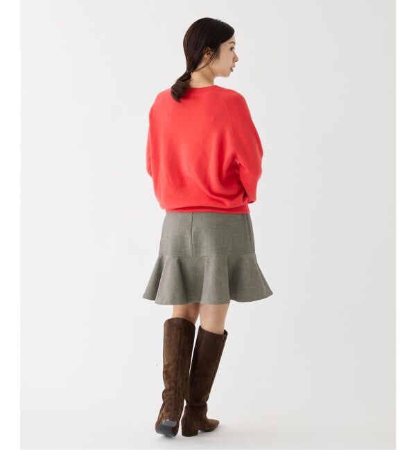 IENA「ツイードダブルクロスフレアミニスカート」|スカート|