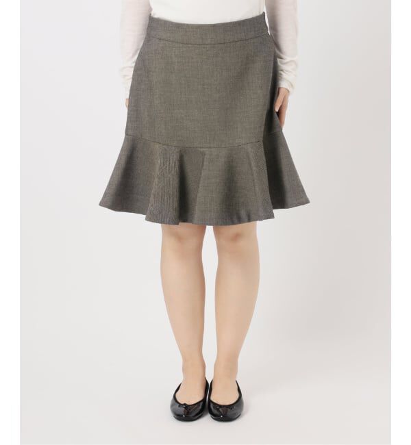 IENA「ツイードダブルクロスフレアミニスカート」|スカート|