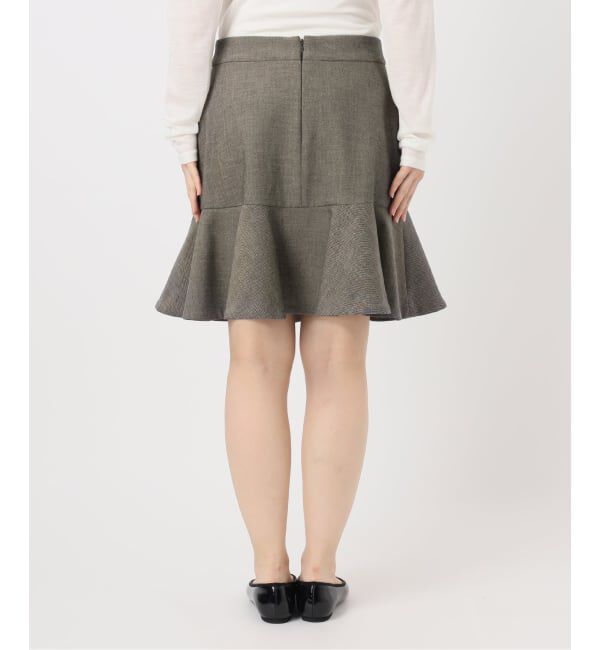 IENA「ツイードダブルクロスフレアミニスカート」|スカート|