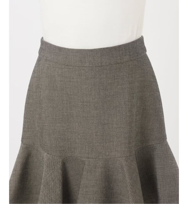 IENA「ツイードダブルクロスフレアミニスカート」|スカート|