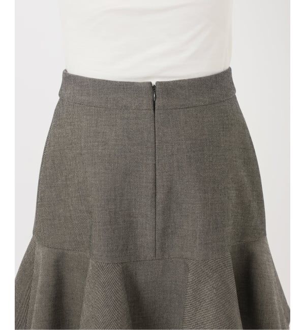 IENA「ツイードダブルクロスフレアミニスカート」|スカート|