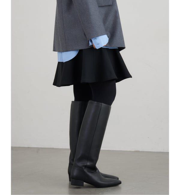 IENA「ツイードダブルクロスフレアミニスカート」|スカート|