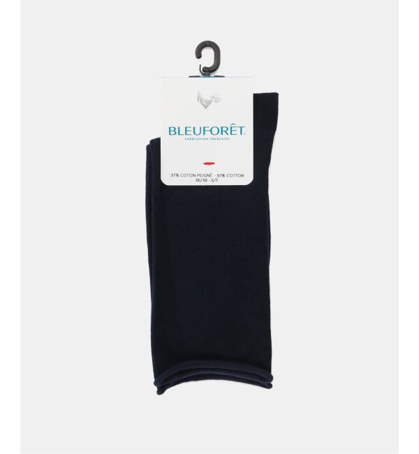 IENA「BLEU FORET/ブルーフォレ COTTON SOCKS 靴下 6594」|ソックス|ネイビー