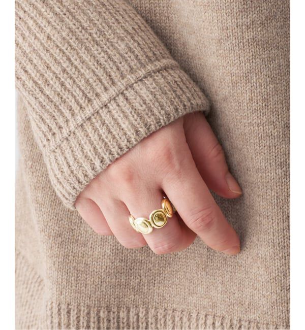 VERMEIL par iena「LIE STUDIO リエ スタジオ THE SASHA RING ゴールド」|リング|ゴールド