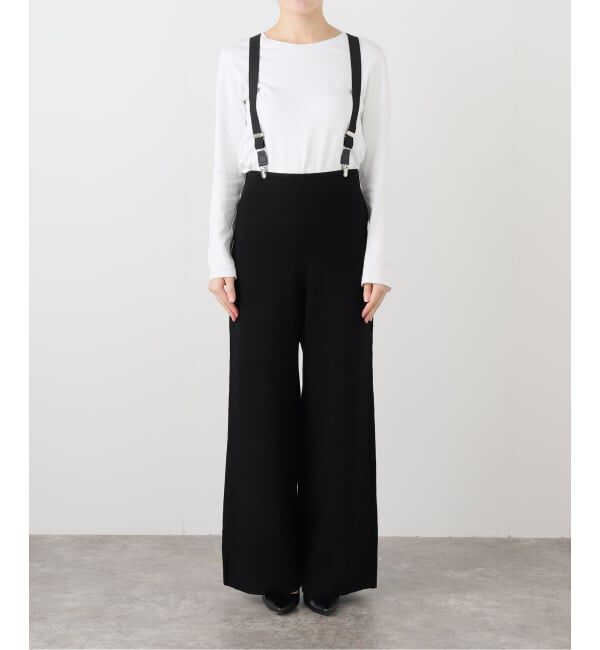 SLOBE IENA「PROVOKE/プロヴォーク サスペンダーニットパンツ PV-050094」|その他|