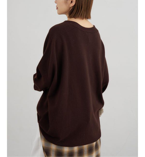 IENA「《追加3》Fineニュージーウール ニュアンス Vプルオーバー」|ニット・セーター|