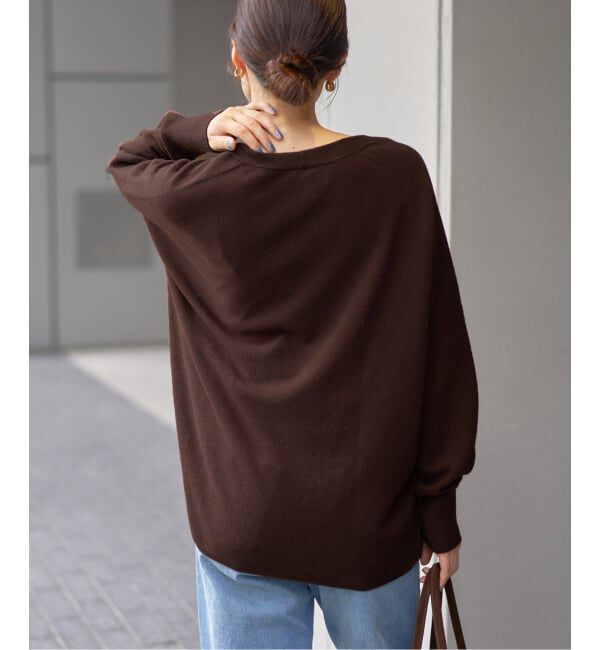 IENA「《追加3》Fineニュージーウール ニュアンス Vプルオーバー」|ニット・セーター|