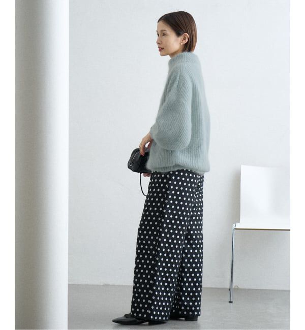 IENA「キッドモヘヤミックス 片畦プルオーバー」|ニット・セーター|