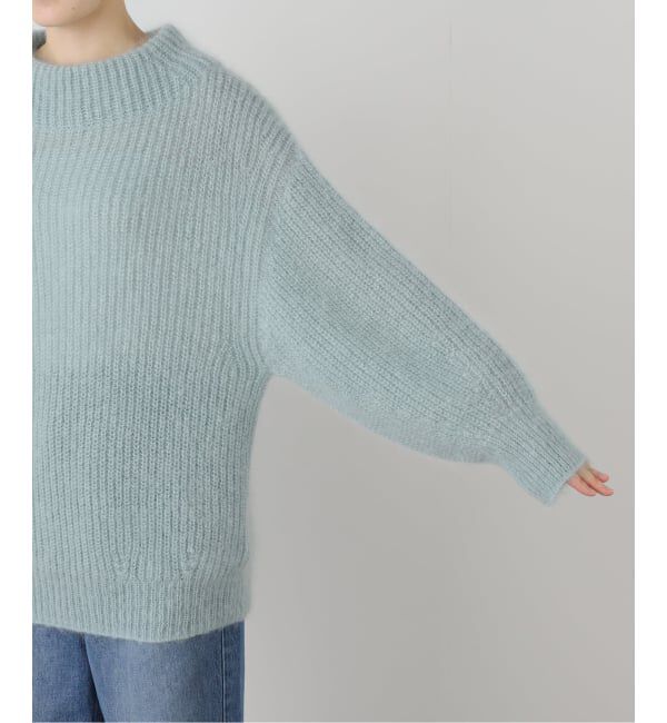IENA「キッドモヘヤミックス 片畦プルオーバー」|ニット・セーター|