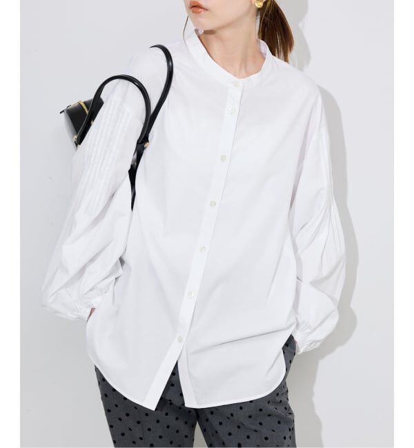 SLOBE IENA「《WEB限定/追加3予約》ピンタックバルーンスリーブブラウス」|シャツ・ブラウス|